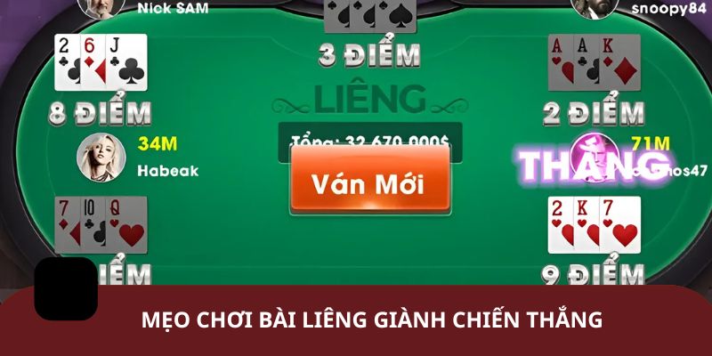 Mẹo chơi Bài Liêng giành chiến thắng